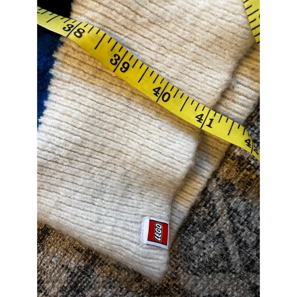 Lego X Target Colorful Lego Block Stripe Long Cardigan Wool Blend size medium - Picture 6 of 8